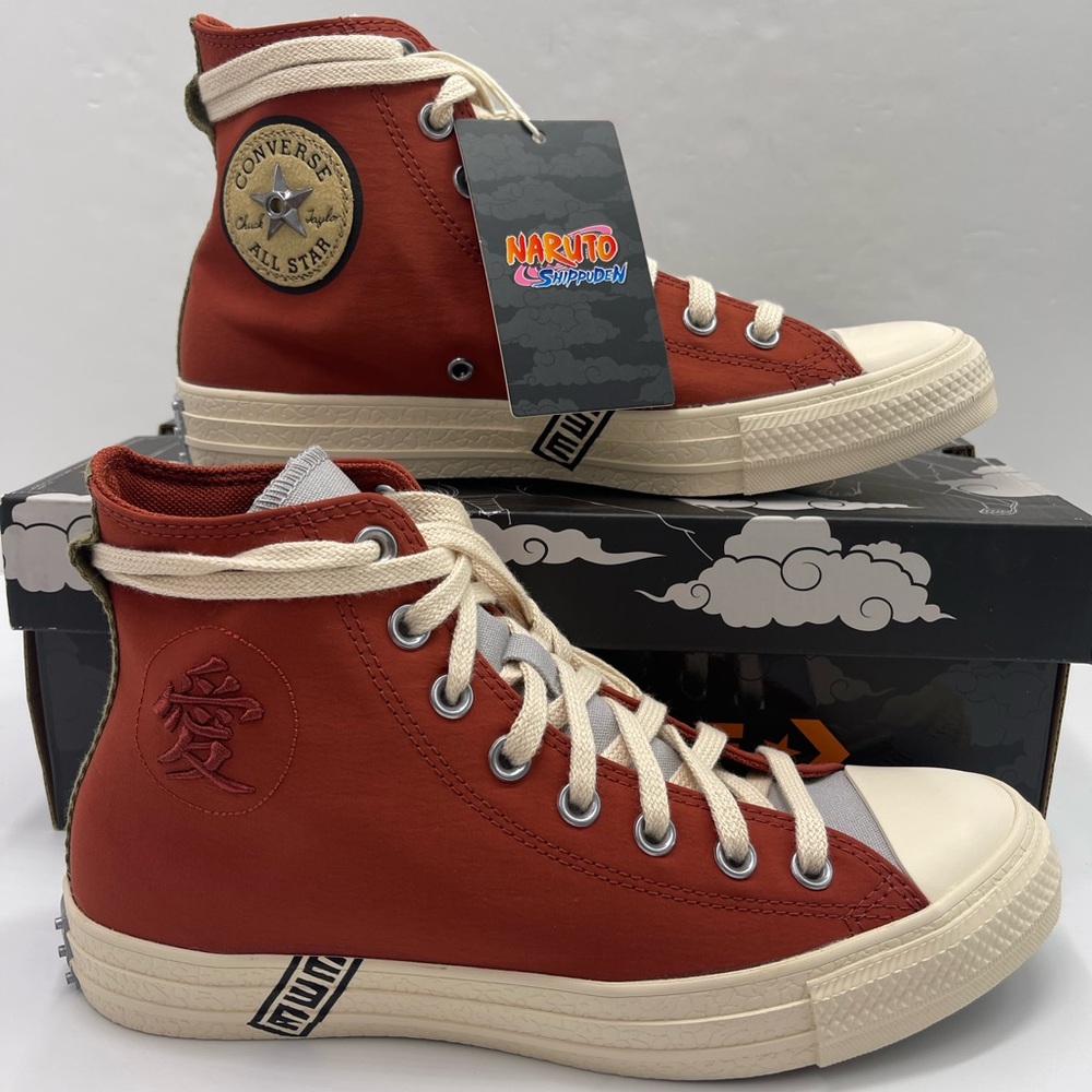 Converse Men’s A14838C NARUTO SHIPPUDEN 
CTAS HI
RITUAL RED/NATURAL IVORY Sneakr